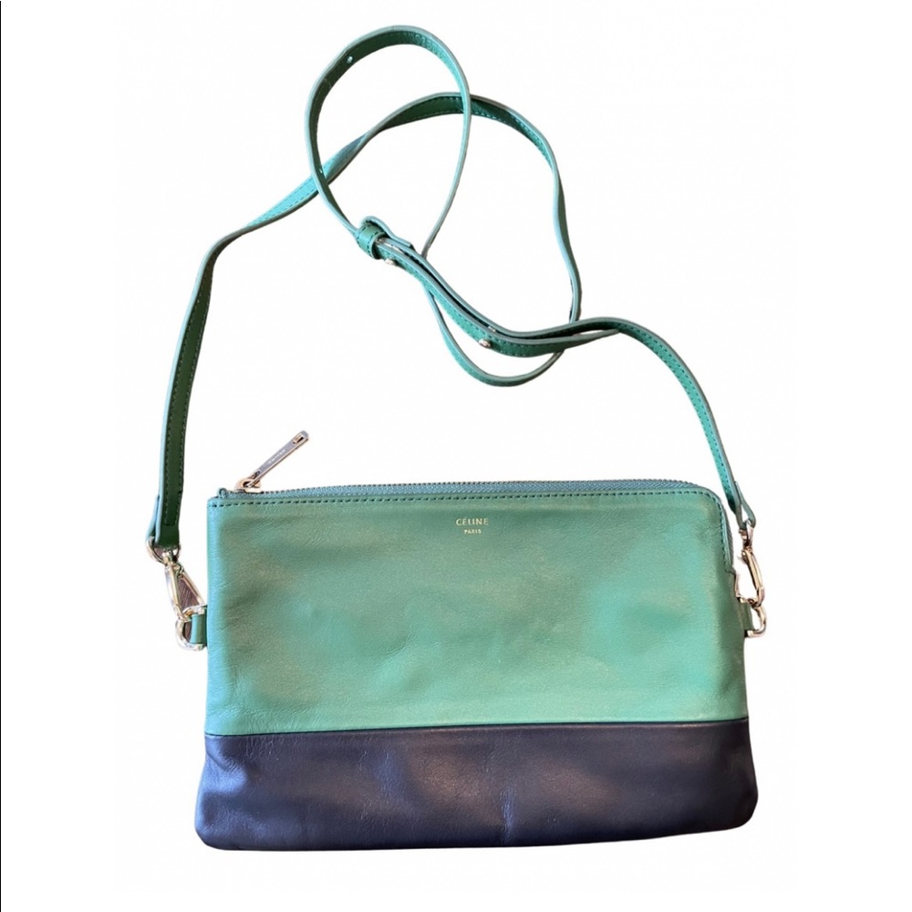 SOLD - Celine Bitonal Leather Crossbody